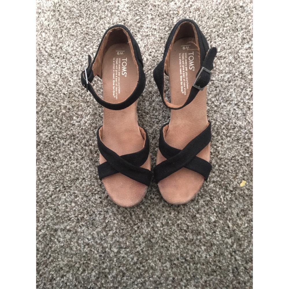 Canvas Chevron Wedge Sandals